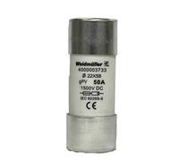 Weidmüller 4000003733 FUSE WSFL 22X58 50A 1K5V GPV Fusibile Contenuto 10 pz.