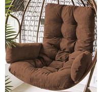 WEIDPHL Cuscino di Ricambio per Sedia A Dondolo A Forma di Uovo, Morbido Cuscino in Velluto per Sedia A Dondolo, Cuscini Rimovibili per Sedia A Dondolo in Rattan Spesso per Giardino,caffè