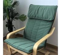 WEIDPHL Cuscino Di Ricambio Per Sedia Cotton Poang, Fodera Per Poltrona Multicolore, Cuscino in Tessuto Staccabile, Sedia Cotton Poang Imbottita Spessa,Verde