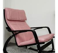 WEIDPHL Cuscino Di Ricambio Per Sedia Cotton Poang, Fodera Per Poltrona Multicolore, Cuscino in Tessuto Staccabile, Sedia Cotton Poang Imbottita Spessa,Rosa