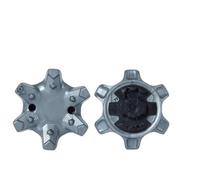 weiemgs 14 Pezzi Tacchetti Spike Per Scarpe Da Golf Con Chiave - Compatibile Con Adidas, Callaway, FootJoy, NIKE, Oakley, Puma, Skechers, Sistemi Pins(Grigio)