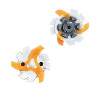 weiemgs 16 Pezzi Spike Scarpe Golf Con Chiave - Compatibile Con Adidas, Asics, Callaway, Cuater, Ecco, Footjoy, New Balance, Nike, Oakley, Puma, Squairz, Under Armor, Fast Twist 3.0(Yellow white)