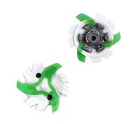 weiemgs 16 Pezzi Spike Scarpe Golf Con Chiave - Compatibile Con Adidas, Asics, Callaway, Cuater, Ecco, Footjoy, New Balance, Nike, Oakley, Puma, Squairz, Under Armor, Fast Twist 3.0(Green white)