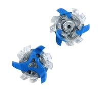 weiemgs 16 Pezzi Spike Scarpe Golf Con Chiave - Compatibile Con Adidas, Asics, Callaway, Cuater, Ecco, Footjoy, New Balance, Nike, Oakley, Puma, Squairz, Under Armor, Fast Twist 3.0(Blur white)