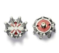 weiemgs 18 Pezzi Small Metal Thead - Compatibile Con Spikes Golf Adidas 2001-2006, Ecco World Class Series, Footjoy Classics/dry Première, 1857, Nike Before 2001, Puma Sf Lux Limited(Grigio)