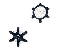 weiemgs 20 Pezzi Spike Per Scarpe Da Golf - Compatibile Con ASICS, Callaway, Ecco, FootJoy, Johnston & Murphy, New Balance, Nike, Oakley, Puma, SQAIRZ, Under Armour, Slim-LOK Sistemi(Nero)