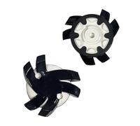 weiemgs 20 Pezzi Spike Per Scarpe Da Golf Con Chiave - Compatibile Con FootJoy, Nike, Callaway, Puma, ASICS, SQAIRZ, Payntr, Under Armour, Adidas, Fast Twist 3.0, Tour Lok Sistemi(Black White)