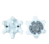 weiemgs 20 Pezzi Tacchetti Spike Per Scarpe Da Golf Spikes Con Chiave - Compatibile Con Adidas, Callaway, FootJoy, NIKE, Oakley, Puma, Skechers, Sistemi Pins(Bianca)