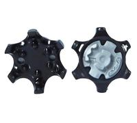 weiemgs 20 Pezzi Tacchetti Spike Per Scarpe Da Golf Spikes Con Chiave - Compatibile Con Adidas, Callaway, FootJoy, NIKE, Oakley, Puma, Skechers, Sistemi Pins(Nero)