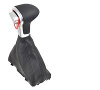 WEIFANAA Pomelli Leva Cambio Per A3 8P A4 B8 A5 Q5 A6 C6 2009 2010 2011 2012 2013 2014 Maniglia Del Pomello Del Cambio Automatico Per Auto Con Stivale In Pelle((Black) Black line)