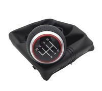 WEIFANAA Pomelli Leva Cambio Per A4 S4 B8 8K A5 8T Q5 8R S Line 2007-2015 12mm Pomello Del Cambio Ghetta Boot Maniglia A Leva Testa Copertura Antipolvere(R 1 2 3 4 5 6 Red)