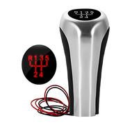 WEIFANAA Pomelli Leva Cambio Per BMW F30 E60 E61 E28 E34 E39 X1 E84 X4 F26 M3 M4 M5 5 6 Velocità Pomello Cambio Manuale Con Luce LED Leva Cambio Maniglia Bastone(RedLight 5 Speed)