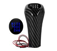 WEIFANAA Pomelli Leva Cambio Per BMW F30 E60 E61 E28 E34 E39 X1 E84 X4 F26 M3 M4 M5 5 6 Velocità Pomello Cambio Manuale Con Luce LED Leva Cambio Maniglia Bastone(6 Speed BlueLight)