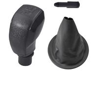 WEIFANAA Pomelli Leva Cambio Per Citroen Per Berlingo II Manuale 5 Marce Pomello Del Cambio Cuffia Copertura Bagagliaio Leva Con Adattatore(Black-Set)