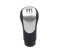 WEIFANAA Pomelli Leva Cambio Per Ford Per Fiesta Per Fusion Per Transit Per Connect 2002-2008-ON 5 Maniglia Del Pomello Del Cambio A 6 Velocità(Silver 5 Speed)