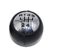 WEIFANAA Pomello del cambio per auto in pelle per Fiat Scudo 2 II 2007-2016, cambio manuale 5 velocità, nero
