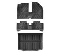 WEIFANAA Vasca Baule Auto per Leapmotor T03 EV 2023-2024 Tappetini per Auto Tappetino per Bagagliaio TPE 3D Tappetino per Piedi Inodore Set Vassoio Nero Auto Tappetino Bagagliaio(LHD 4PCS)