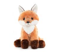 WEIGEDU - Peluche a forma di volpe con coda grande e morbida, ideale come regalo di compleanno per bambini e bambine, 33 cm