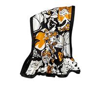 WEIGEER Silk Scarf Womens Chiffon Shawl Lotus Scarf Neck Cief Long Head Wrap Thin Scarf Beach Women Hijab Belt Vintage Bridal Shawl Binder Chiffon Scarf Colourful Cloth White, Nero-giallo