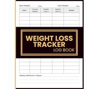 Weight Loss Tracker Logbook: Body Weight Progress Record Journal for Logging Daily Weight Measurements and Monitoring Personal Fitness and Health Goals