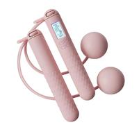 Weighted Jump Rope | TPU, 3.5cm Balls | Electronic Smart Counter For Kids & Adults | Exam Training Skipping Rope (Ball Color May Vary)