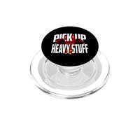 Weightlifting Motivation Pick Up Heavy Stuff Gym Graphic PopSockets PopGrip per MagSafe