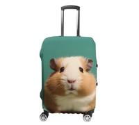 WEIHAKO Copertura elastica antigraffio per valigia, lavabile, custodia per bagagli carina e strana per criceti, adatta per valigie da 65-95 cm, accessori da viaggio, Simpatico e strano criceto, S