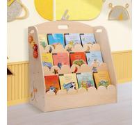 Weihnacht Libreria per bambini a 3 ripiani, per la cameretta dei bambini, per la cameretta dei bambini, in legno, con giocattoli Montessori (25 anni