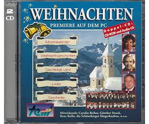 Weihnachten - CD-ROM und Audio-CD: Adventskalender, Weihnachtsgeschichten, Das Heilige Land, Lieder, Geschenke - Feat. Carolin Reiber, Günther Strack, Rene Kollo, die Schöneberger Sängerknaben a.m.m.