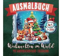 Weihnachten im Wald: Ausmalbuch