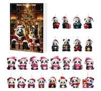 Weihnachtlicher Acryl-Countdown -Kalender 2026 | S Weihnachten 2D Panda