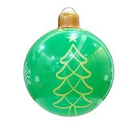 Weihnachts Aufblasbare Deko Für Außenbereich - 61cm PVC Luftballon, Große Wasserdichte Weihnachtskugel Zum Aufhängen | Für Garten Park Dach Terrasse Baum Hinterhof Weihnachtsfest Feier