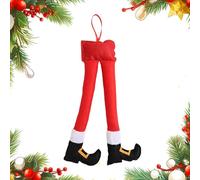Weihnachtsautodekorationsbeine, Weihnachtsmannbeine für Kofferraum,Weihnachtsmann-Anhänger für den Kofferraum - Weihnachtsauto-Kostümdekoration für Weihnachtsbaum, Kamin, Tür