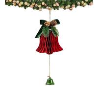 Weihnachtsbaum Glocken - Weihnachtsglocke | Papier Glocken | Weihnachtsglocken | Weihnachts Schellen | Traditioneller Schmuck Für Festtage Baum Tür Wand Zimmer - 11 X 35 Cm / 4,33x 13,77 Zoll