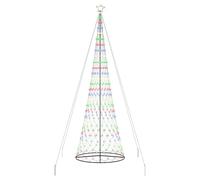 Weihnachtsbaum Mehrfarbig 160 cm - Metall Dekoration für Weihnachten, Garten, Balkon - Energieeffizient & Wetterfest - Ideal für Familien & Festtagsstimmung
