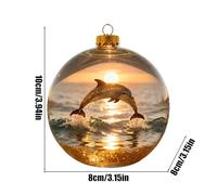 Weihnachtsbaumkugeln - 3d Niedliche Partydekoration, Niedliche Kugeln Weihnachtsbaumdekoration | Für Party, Feiertag, Wohnzimmer, Wandregal, Auto, Bauernhaus, Büro, Terrasse,