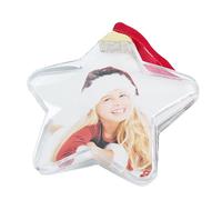 Weihnachtsfotoornamente - Decorazione decorativa | Trasparente Rahmen Wiederverwendbar, Christbaumschmuck Anhänger for Weihnachtsgeschenke Festtagsdeko Tannenbaum Fenster Partys Familienfeiern Baste