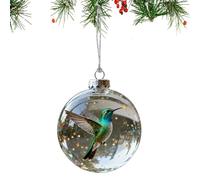 Weihnachtskugeln - 3d Durchsichtige Künstliche Heimdekoration, Kolibri Baum Anhänger | Für Thanksgiving Feiertag Geburtstag Winter Büros Wohnzimmer Schlafzimmer Auto Wohnheim Accessorie