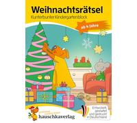 Weihnachtsrätsel - Kunterbunter Kindergartenblock ab 4 Jahre: Nikolaus-Geschenke Kinder, kleine Geschenke für Adventskalender