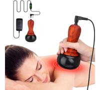 WeiiTech Pietre calde per massaggio, massaggiatore elettrico per il corpo con controllo della temperatura, pietra bianca naturale Gua Sha raschietto massaggiatore per casa, spa, rilassamento, sollievo