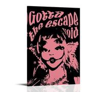 WEIJUNMAOYI Poster su tela con stampa artistica da parete di Melanie Martinez Portals Music Art, decorazione artistica da parete per stanza, 20 x 30 cm, con cornice