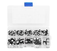 Weikeya Condensatore Trasparente Kit Di Assortimento Del Condensatore Nero -55 ℃ ~ + 105 Alluminio Per Smd Elettrolitico Kit 0,47 Uf 50v - 470uf 16v,capacità