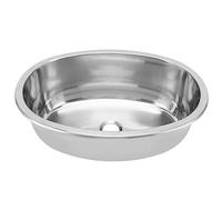 Weikeya Lavandino Marino, 393x273mm Lavabo di Forma Ovale con Foro di Scarico da 40 mm per Camper Yacht Barca Caravan