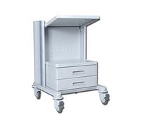 Weiko - Carrello Diatermo per Elettrobisturi, con 2 Cassetti, Altezza 90 cm, Misura Media