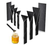 WEILAOK Cucchiaio Dosatore Piatto 3 In 1, Misurini Cucina, Cucchiaio Dosatore, Multifunzione Cucchiai Dosatori per Cucinare, Cuocere al Forno, Ingredienti Liquidi, ecc, 6 Misurazioni, Nero, 2 Pezzi