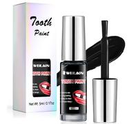 WEILAOK Dente Nero, Tooth Paint Black, Make Up Halloween, Colore per Denti Nero Sicuro, Rapido e Realistico, Ideale per Halloween, Carnevale, Cosplay, Teatro, Pittura dei De, 5ml