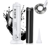 WEILAOK Pasta Nera Guarnizioni Motore, Sigillante Motore Alte Temperature, Silicone Nero per Auto, Sigillante Alte Temperature per Motori, Superfici di Flange, Basamenti, ECC, Nero, 75 ML