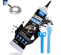 WEILAOK Pasta Nera Guarnizioni Motore, Sigillante Resistente alla Benzina, Silicone Alta Temperatura, Silicone Nero Prestazioni Stabili, Adatto per Motori, Cambi, Superfici Flangiate, 100 Ml