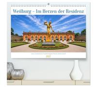 Weilburg - Im Herzen der Residenz (hochwertiger Premium Wandkalender 2027 DIN A2 quer), Kunstdruck in Hochglanz: Weilburg an der Lahn fasziniert als ... auf einer markanten Flussschleife.