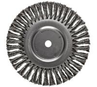 Weiler 08135 Dualife 5/8" Arbor, 0,000 cm Dimensione filo, 20,3 cm Diametro, 5/8" Larghezza del viso, Setole in Acciaio Standard Twist Knot Wire Wheel Brush